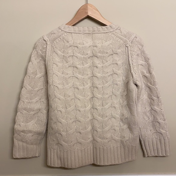Ann Taylor Cream Wool Sweater with Pearls - Size M - Picture 2 of 2
